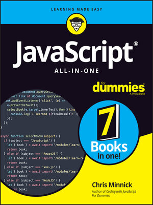 cover image of JavaScript All-in-One For Dummies